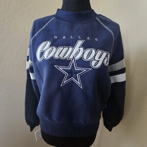 NWT NFL Dallas Cowboys Ultra Game Womens Navy Blue Crewneck Sweatshirt, Medium